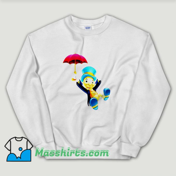 Cheap Disney Jiminy Cricket And Umbrella Pinocchio Unisex Sweatshirt