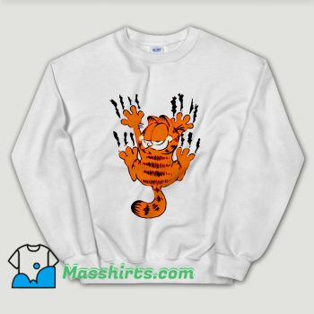 Cheap Garfield The Cat Scratch Wall Unisex Sweatshirt