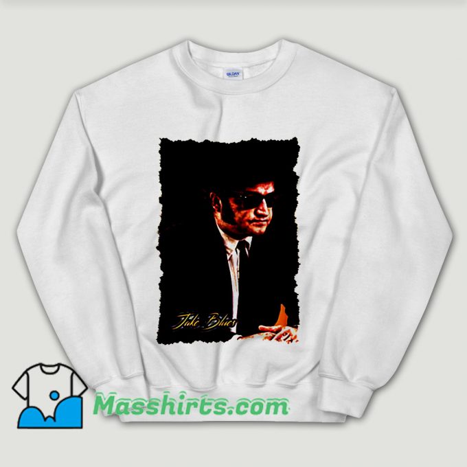 Cheap Jake Blues Brothers White Unisex Sweatshirt