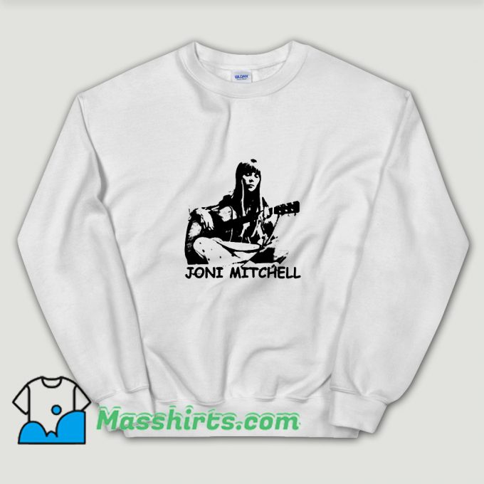 Cheap Joni Mitchell Guitar Unisex Sweatshirt