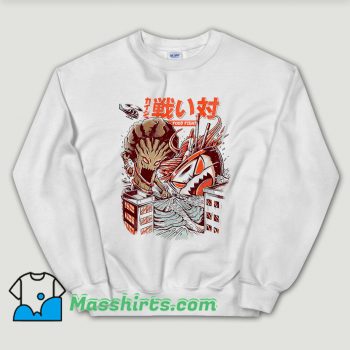 Cheap Kaiju Food Fight Sweatshirt