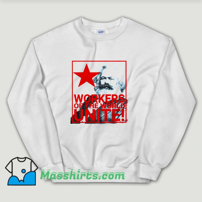 Cheap Karl Marx Workers Unisex Sweatshirt