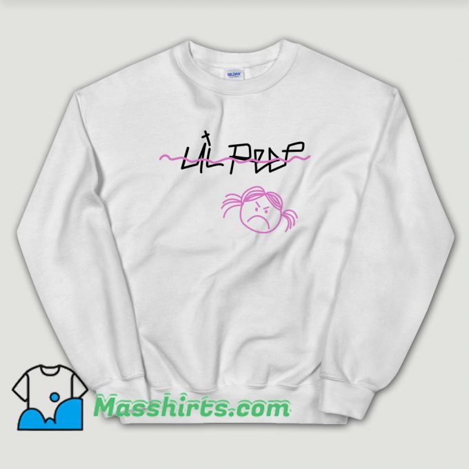 Cheap Lil Peep Sad Face Sweatshirt