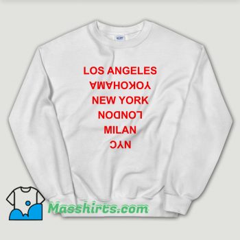 Cheap Los Angeles Yokohama New York London Sweatshirt