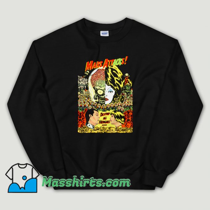 Cheap Mars Attacks V17 Tim Burton Unisex Sweatshirt