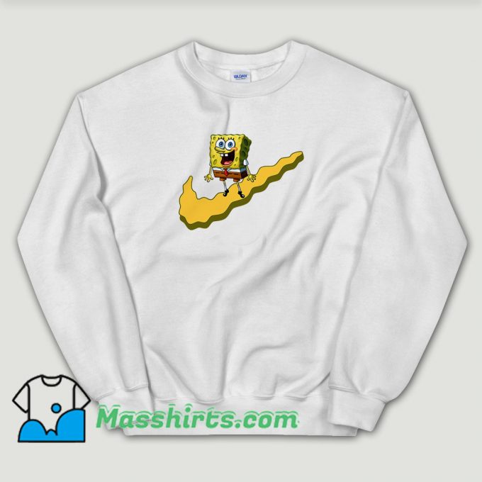 Cheap Nike x Spongebob Collab Parody Sweatshirt