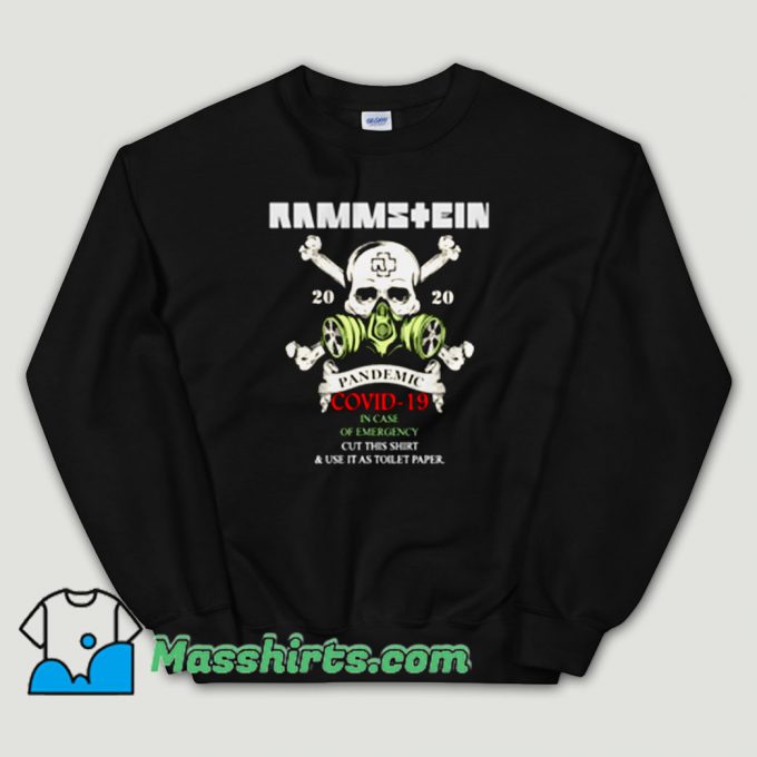 Cheap RAMMSTEIN 2020 Pandemic Covid 19 Unisex Sweatshirt
