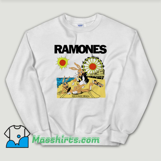 Cheap Ramones Rockaway Beach Sweatshirt