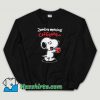 Cheap Snoopy Zombie Morning Coffee Unisex Sweatshirt