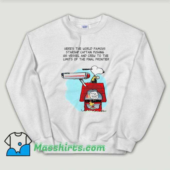 Cheap Star Trek Snoopy And Woodstock Sweatshirt
