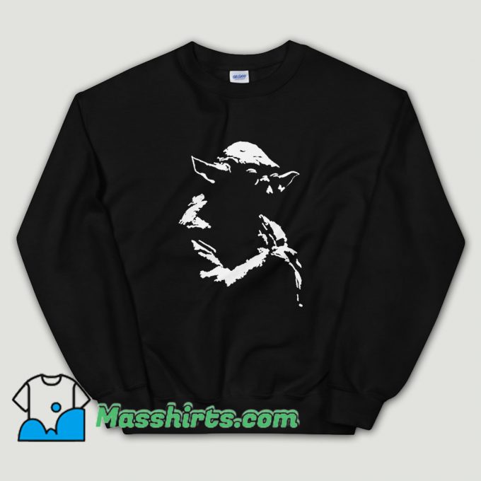 Cheap Star Wars Yoda Silhoutte Sweatshirt