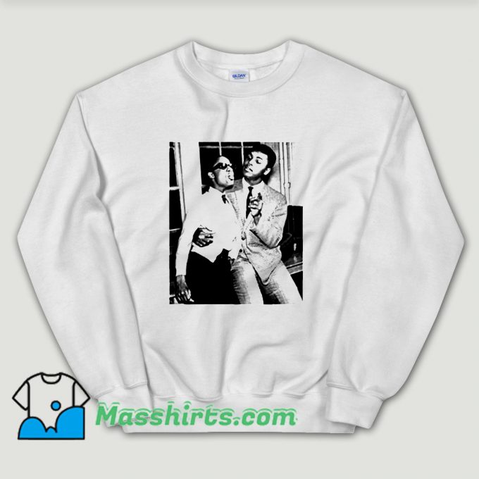 Cheap Stevie Wonder and Muhammad Ali Unisex Sweatshirt
