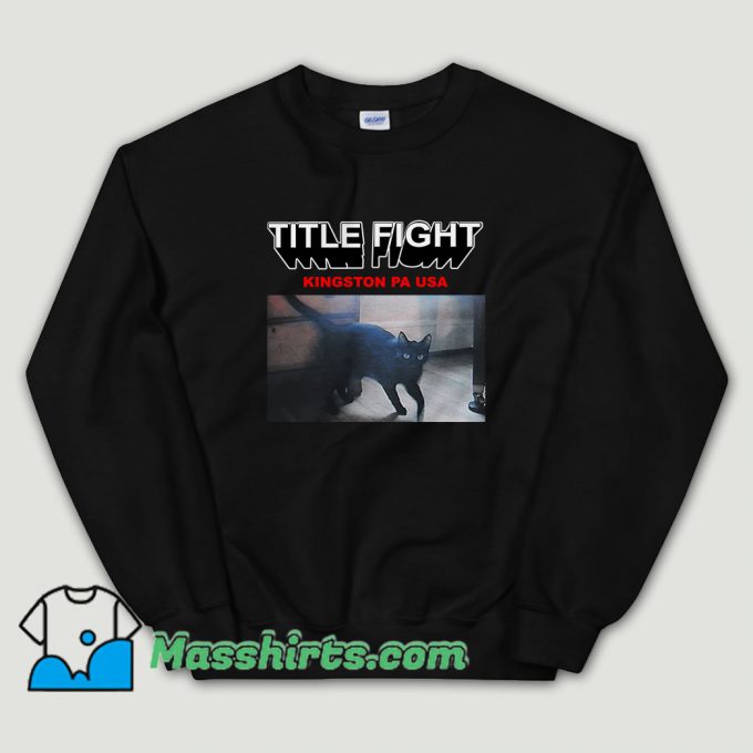 Cheap Title Fight Kingston Cat Sweatshirt