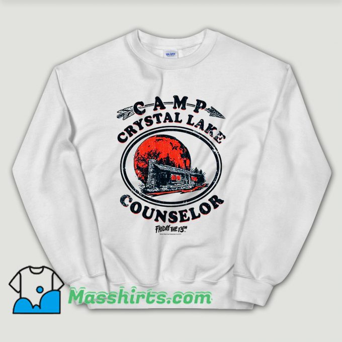 Cheap Vintage Camp Crystal Lake Counselor Sweatshirt
