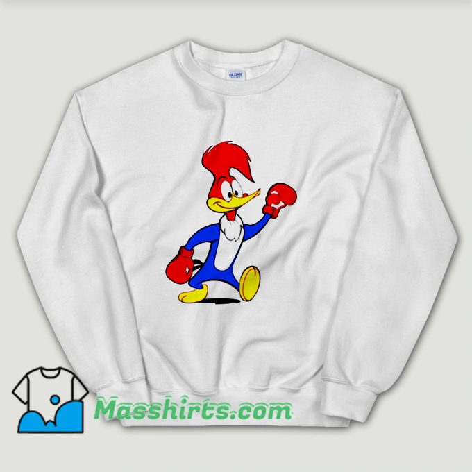 Cheap Woody Woodpecker Boxing Unisex Sweatshirt