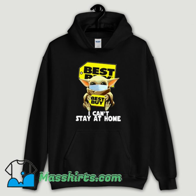 Cool Baby Yoda Face Mask Hug Best Buy I Can’t Stay At Home Hoodie Streetwear