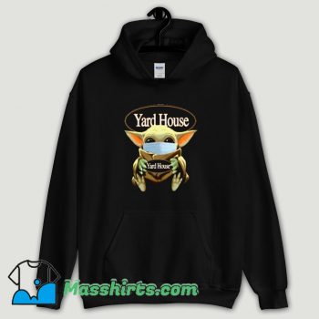 Cool Baby Yoda Mask Hug Yard House Hoodie Streetwear