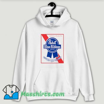 Cool Blue Ribbon Pabst Beer Hoodie Streetwear