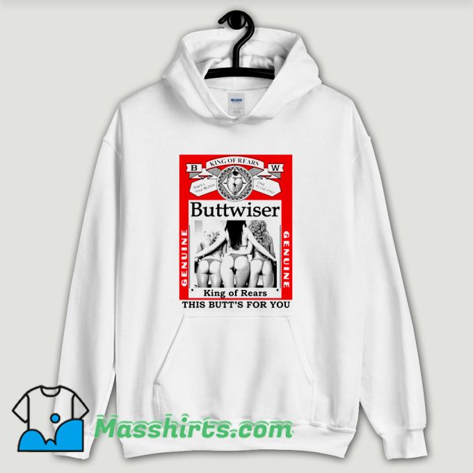 Cool Buttwiser Funny Big and Tall Bud Hoodie Streetwear