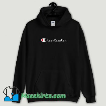 Cool Cheerleader Champion Logo Black Hoodie Streetwear