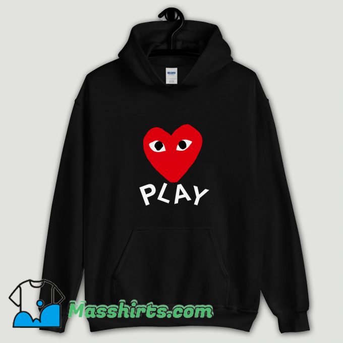 Cool Comme des Garcons Play Hoodie Streetwear