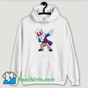 Cool Dabbing Uncle Sam Patriotic 4th of July Hoodie Streetwear