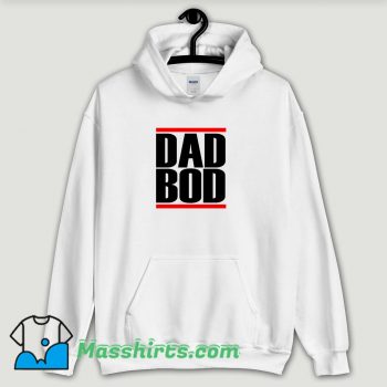 Cool Dad Bod Run DMC Inspired White Hoodie Streetwear