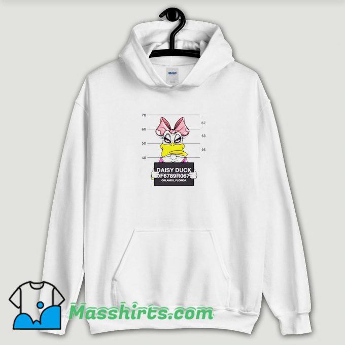 Cool Disney Daisy Duck Mugshot Hoodie Streetwear