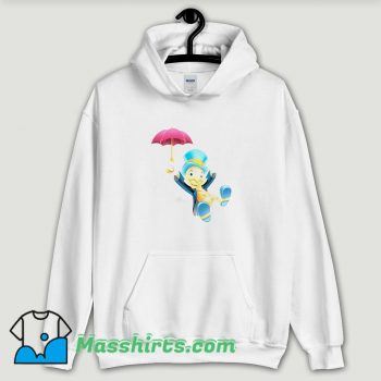 Cool Disney Jiminy Cricket And Umbrella Pinocchio Hoodie Streetwear