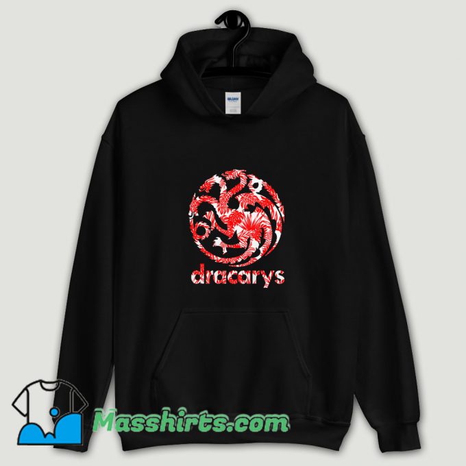 Cool Dracarys Flower Hoodie Streetwear