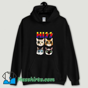 Cool Hiss Funny Cats Kittens Rock Rockin Hoodie Streetwear