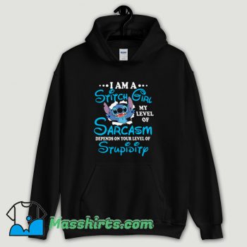 Cool Im A Stitch Girl Disney Hoodie Streetwear