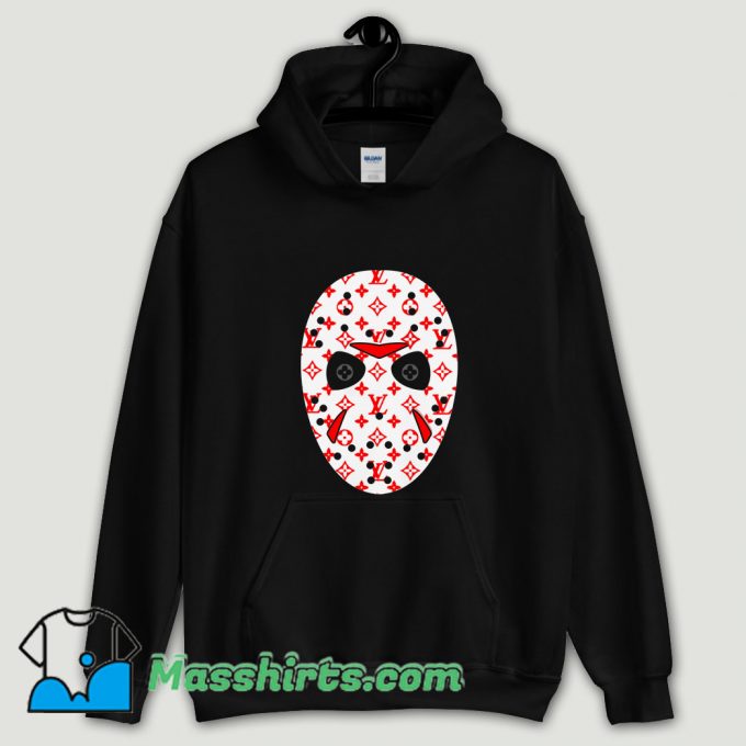 Cool Jason Voorhees Mask Lv Monogram Hoodie Streetwear