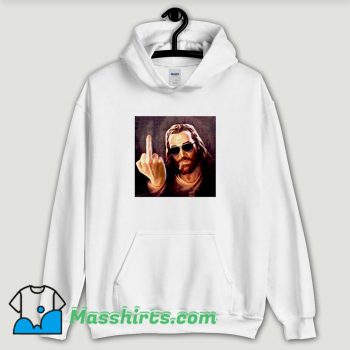 Cool Jesus Hates You Middle Finger Hoodie Streetwear