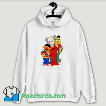 Cool Kaws X Sesame Street Family Collab Hoodie Streetwear