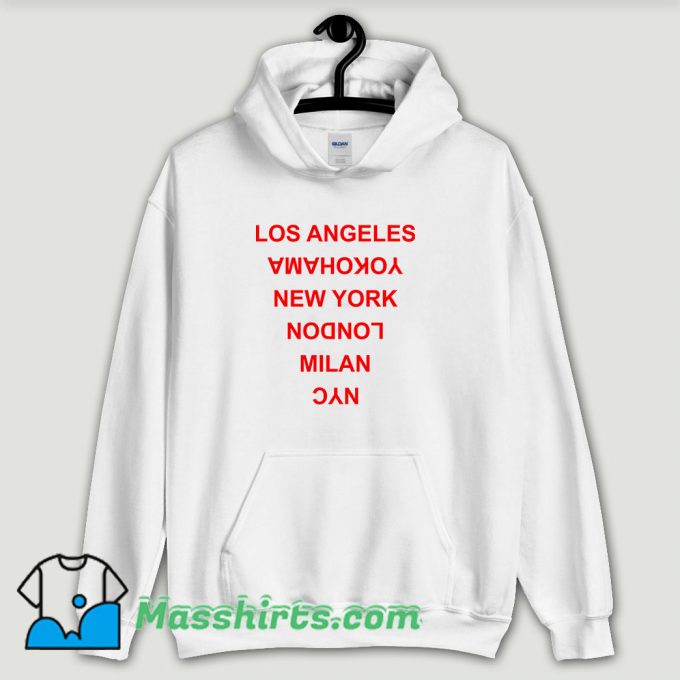 Cool Los Angeles Yokohama New York London Hoodie Streetwear