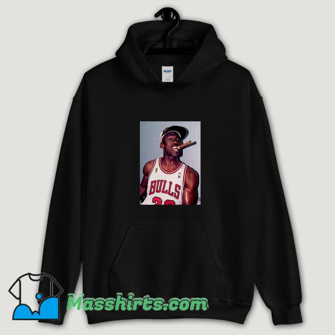 Cool Michael Jordan Cigar Smoke Champions Hoodie Streetwear