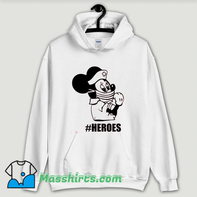 Cool Minnie Mouse My Heroes From Covid 19 Hoodie Streetwear