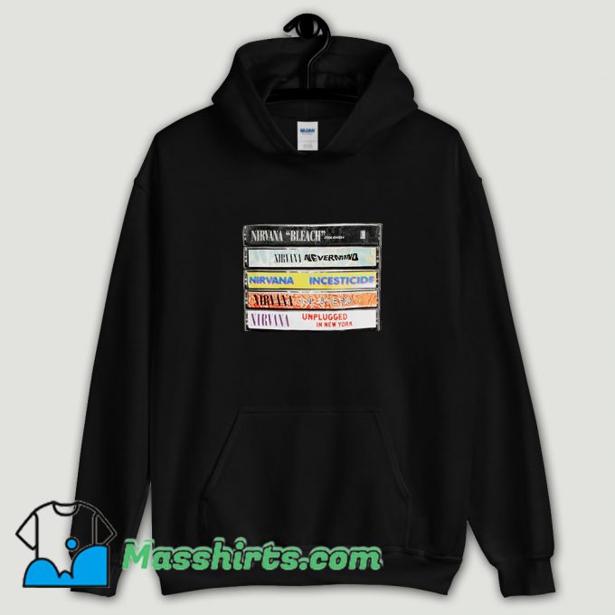 Cool Nirvana Album Cassettes Hoodie Streetwear