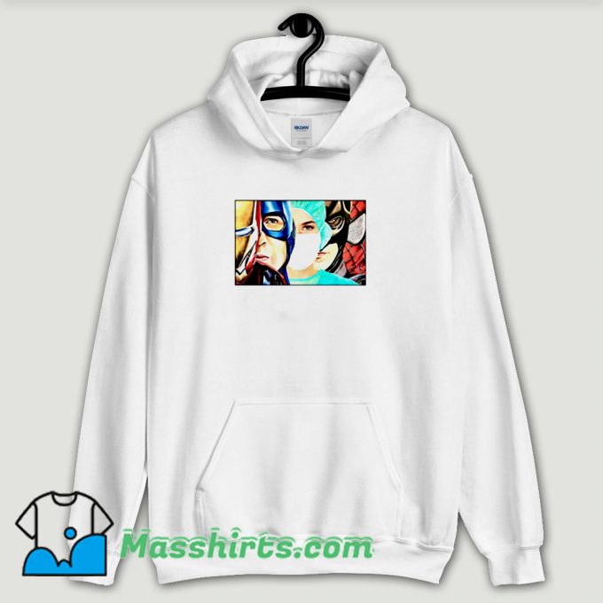 Cool Nurse Strong As Superhero Hoodie Streetwear