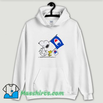 Cool Peanuts Snoopy And Woodstock Flag Hoodie Streetwear