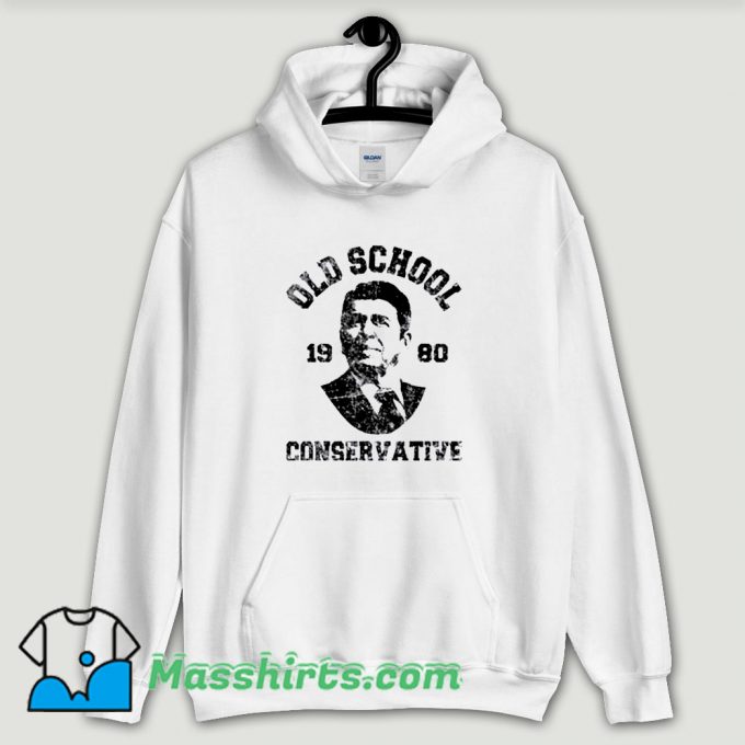 Cool Ronald Reagan 1980 Conservative Hoodie Streetwear