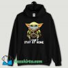 Cool Star Wars Baby Yoda I Cant Stay At Home Hoodie Streetwear