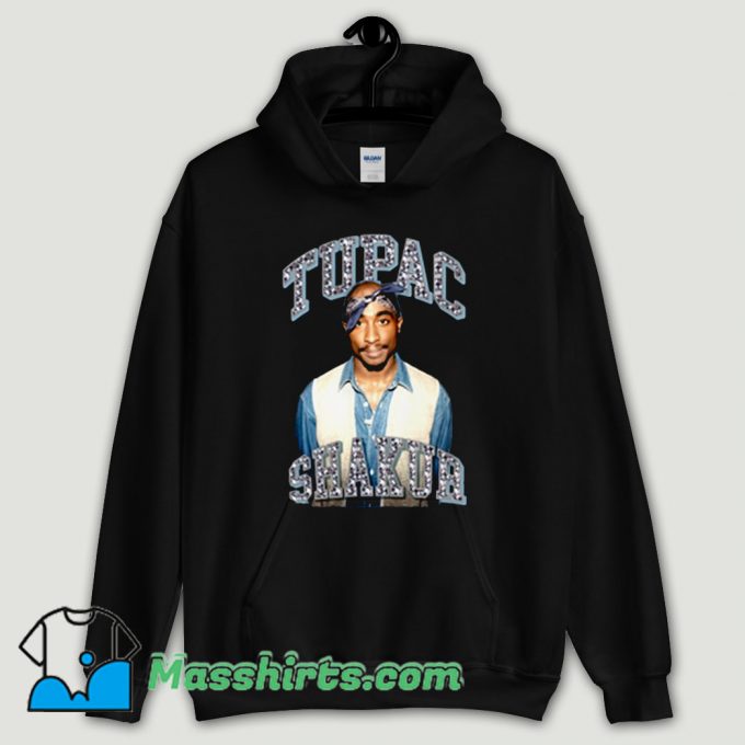 Cool Tupac Shakur Glitter Rap Hoodie Streetwear