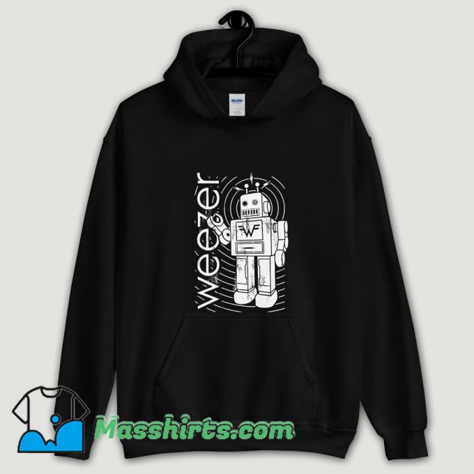 Cool Weezer Robot Hoodie Streetwear