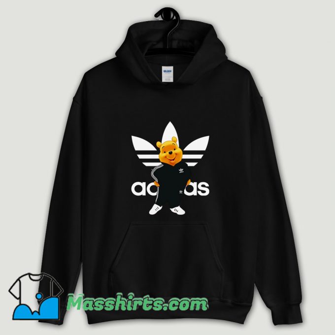 Cool Winnie Pooh Adidas Parody Hoodie Streetwear