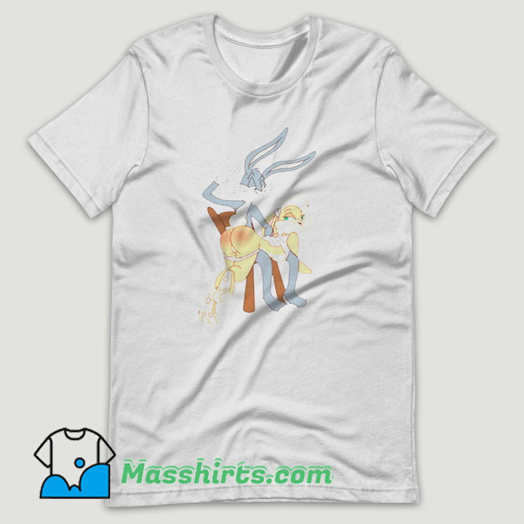 Disney Bugs Lola Bunny Spank Cartoon T Shirt Design By