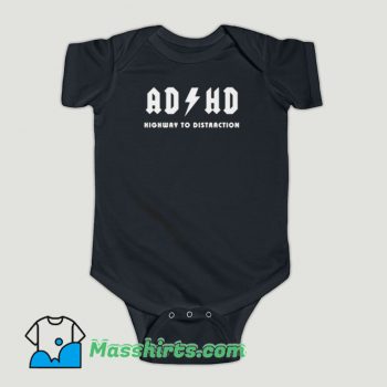 Funny ADHD Highway Distraction Baby Onesie