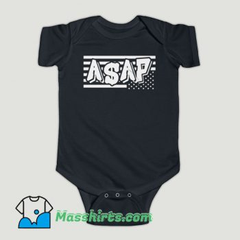 Funny ASAP Rocky Merica Mob Baby Onesie