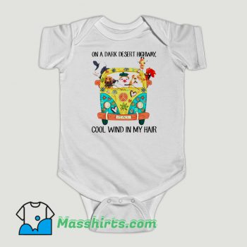 Funny Animals On A Dark Desert Highway Feel Cool Wind In My Hair Baby Onesie